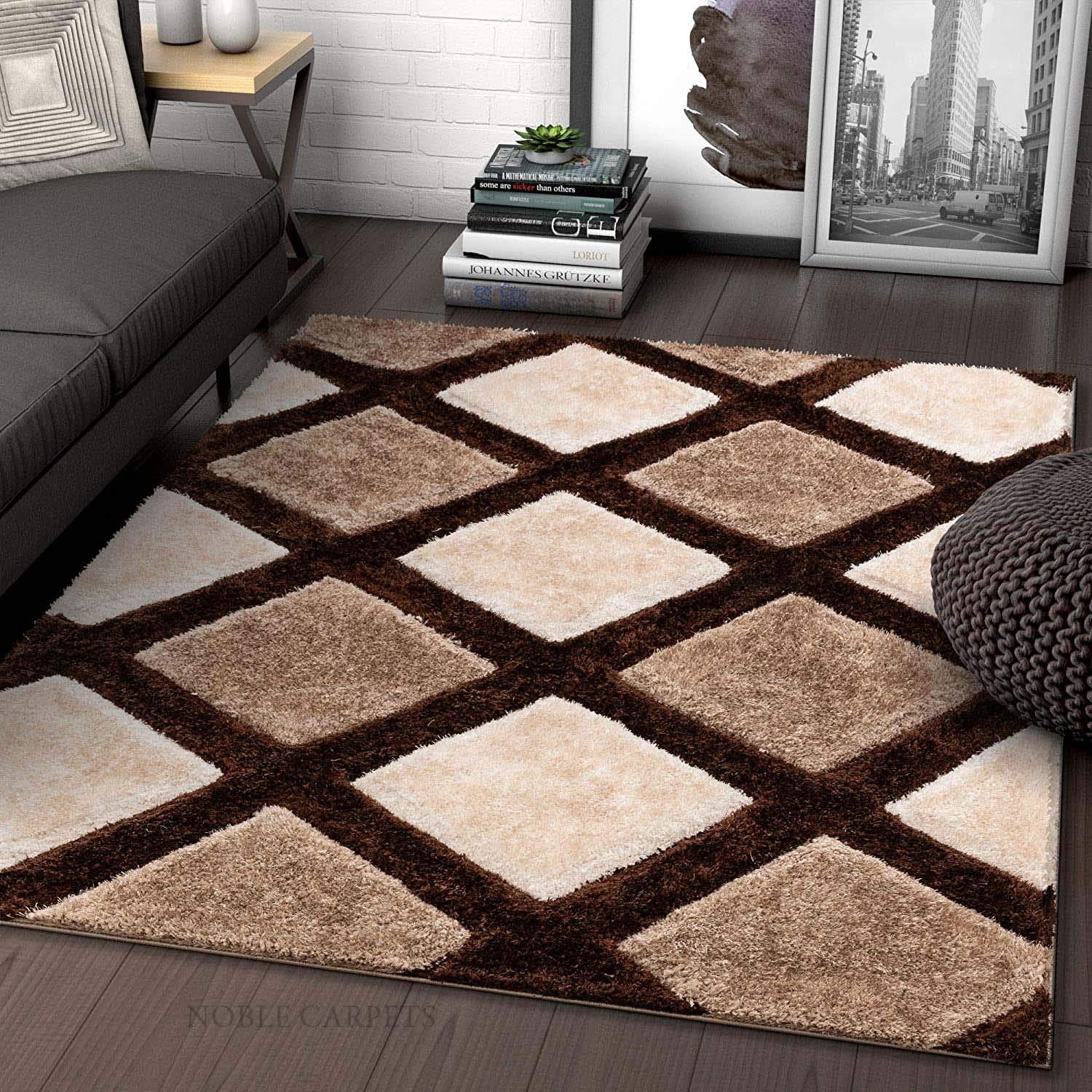 Buy zia carpets Shag Collection Moroccan Modern Area Rug Carpet with 2
