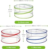 Bramble 5 Mesh Pop-Up Food Covers Assorted Sizes Collapsible Net Domes view 3