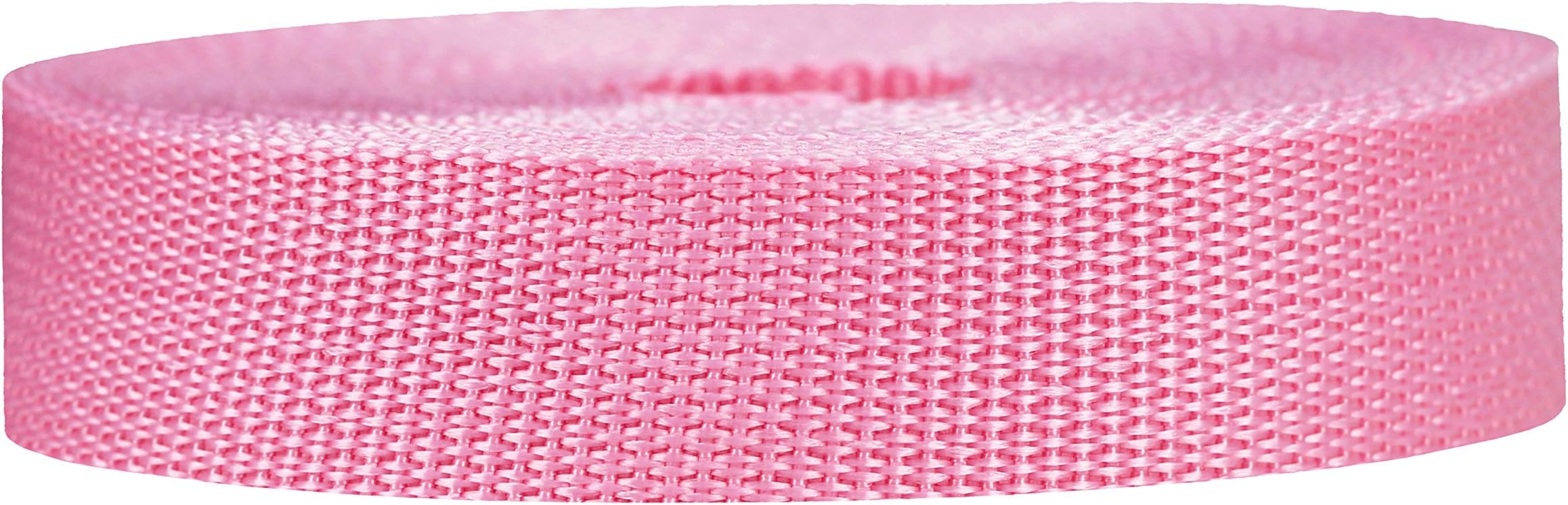 Lightweight Polypropylene Webbing - Poly Strapping for Outdoor DIY Gear Repair, Pet Collars, Crafts – 1 Inch by 10, 25, or 50 Yards, Over 20 Colors