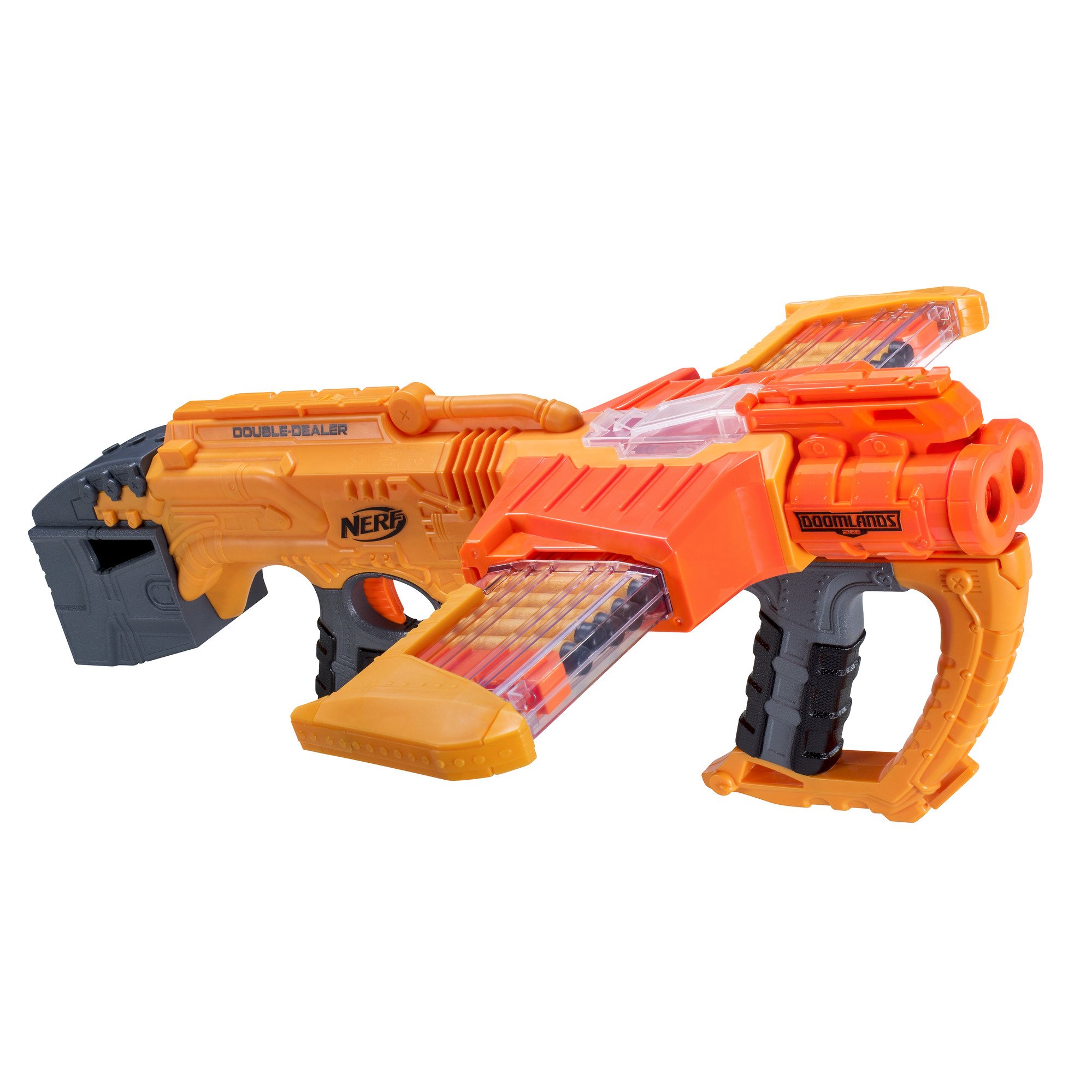 Nerf Doomlands Blaster Double Dealer Toy Blaster with Two 12Dart Clips