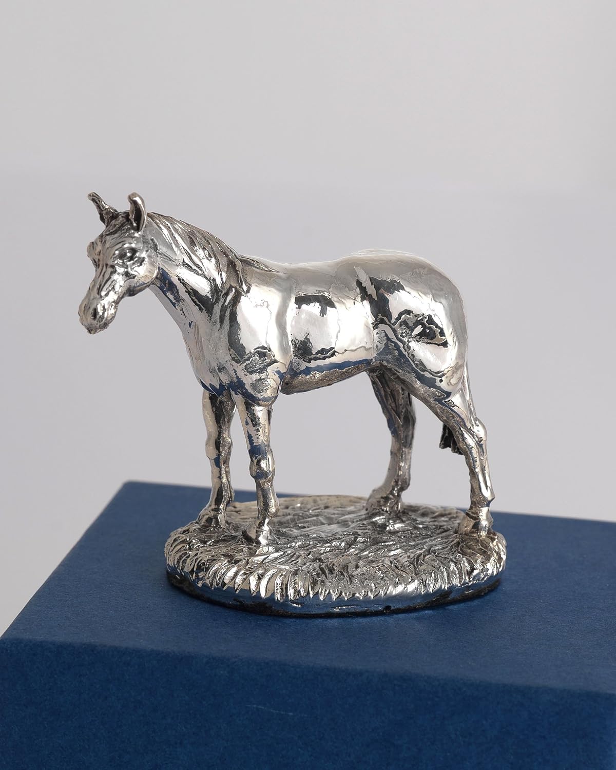 Sterling silver miniature horse ornament. Gift for horse lover. Collectible silver.Hallmarked
