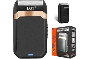 LQT Professional Shaver, Compact & Cordless Groomer, Portable Shaving with USB Cable and Cleaning Brush