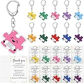 Geelin Employee Appreciation Gifts Bulk Team Work Puzzle Piece Keychain for Staff Coworker Teacher Nurse Doctor Social Worker