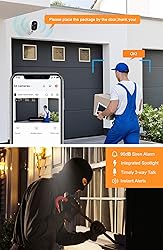 Dzees Outdoor Camera Wireless, 2K Battery Powered
