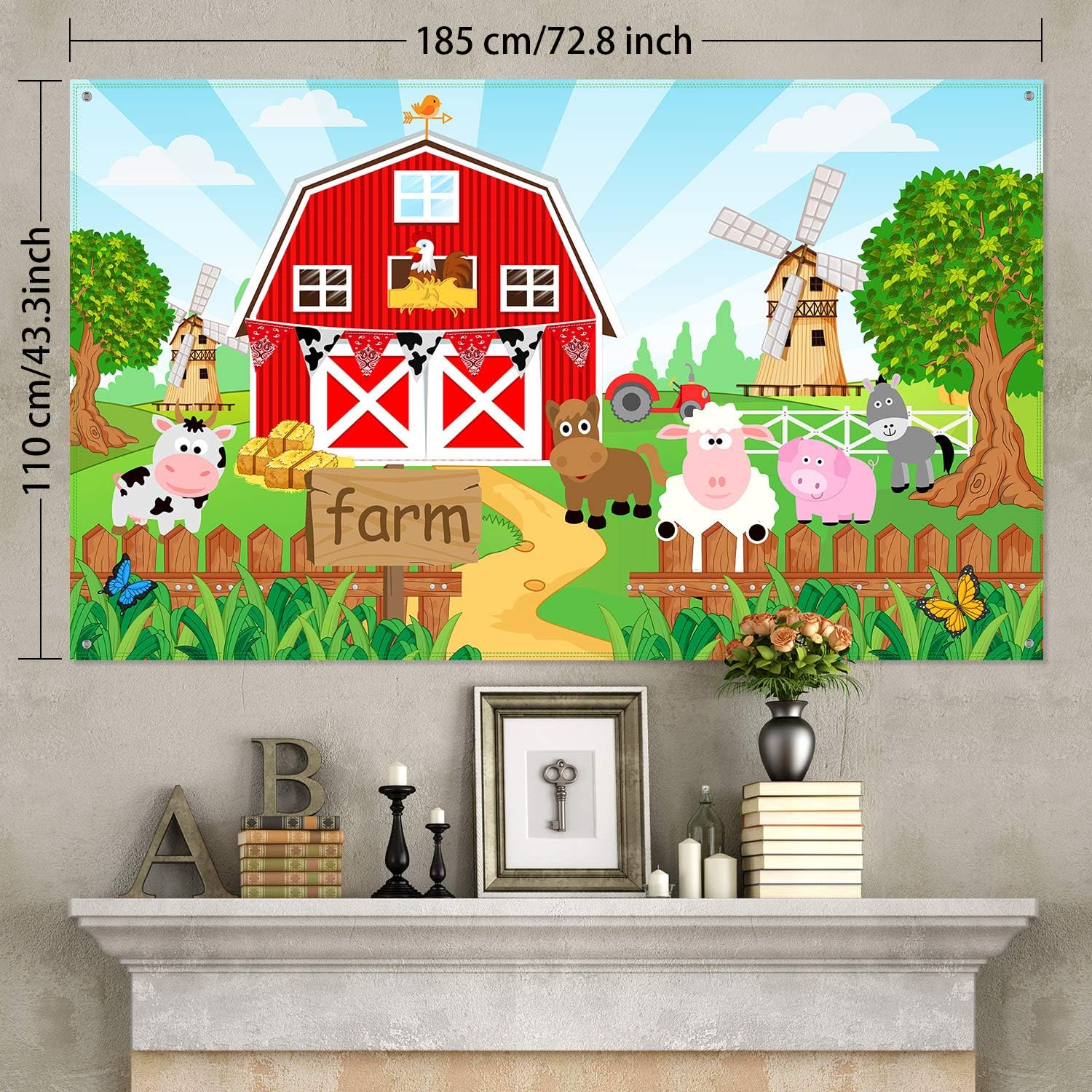 High Tech Studio Photo Et Eclairage Decors Decorations De Fete A Theme Animaux De La Ferme 72 8 X 43 3 Pouces Banniere Toile De Fond De La Ferme Pour Fournitures De Fete Danniversaire Enfants High Tech Studio Photo Et Eclairage Decors Decorations De Fete A Theme Animaux De La Ferme 72 8 X 43 3 Pouces Banniere Toile De Fond De La Ferme Pour Fournitures De Fete Danniversaire Enfants