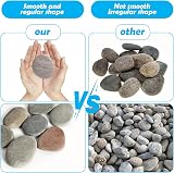 Maridergo 10 Pcs Painting Rocks Smooth Flat River Stones 2-3in 5-8cm view 5