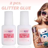 FACEGEM LONDON Body Glue for Tattoos and Glitter Makeup 2 x 7g view 8