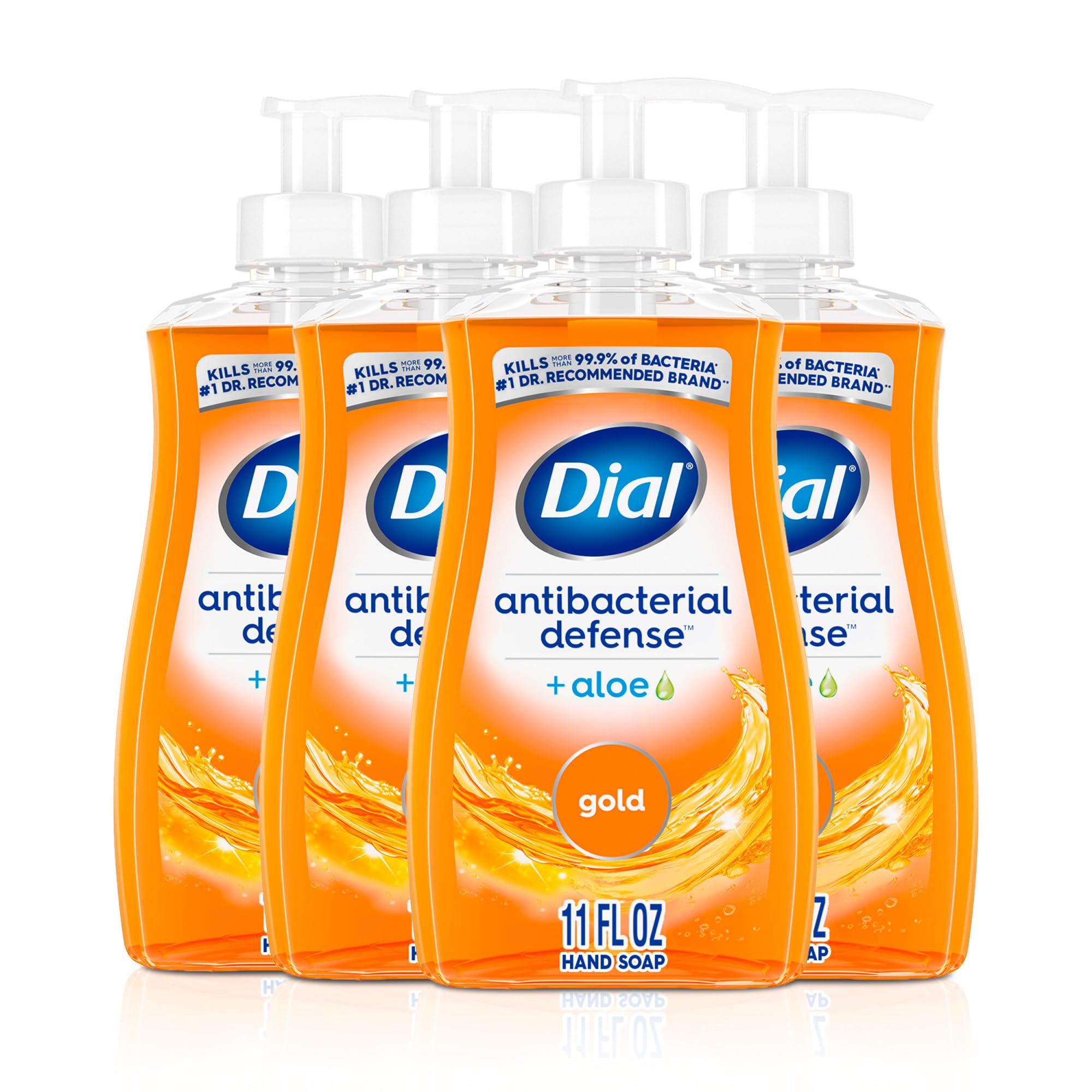Photo 1 of Dial Antibacterial Liquid Hand Soap, Gold, 11 fl oz (Pack of 4)