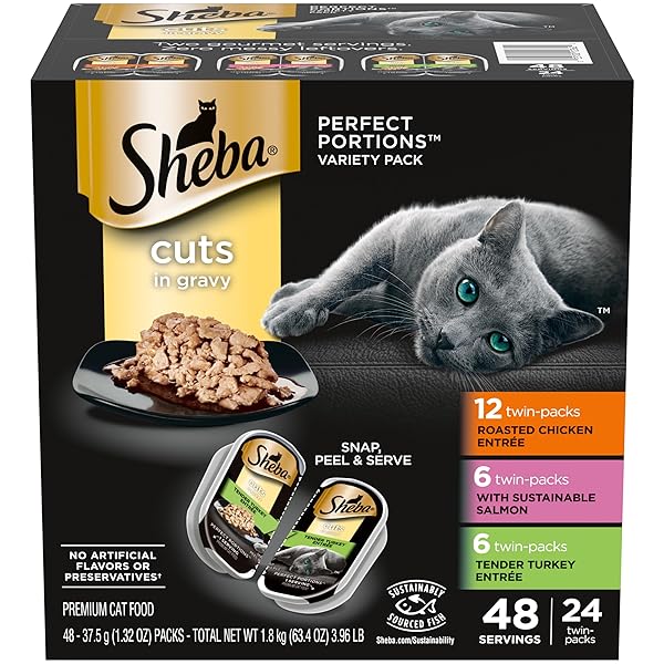 SHEBA PERFECT PORTIONS WET CAT FOOD CUTS IN...