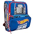 AI ACCESSORY INNOVATIONS Hot Wheels Blue Sneddon #25 Twinduction Race Car Shaped 14” Mini Backpack, Kids School Bag, Blue