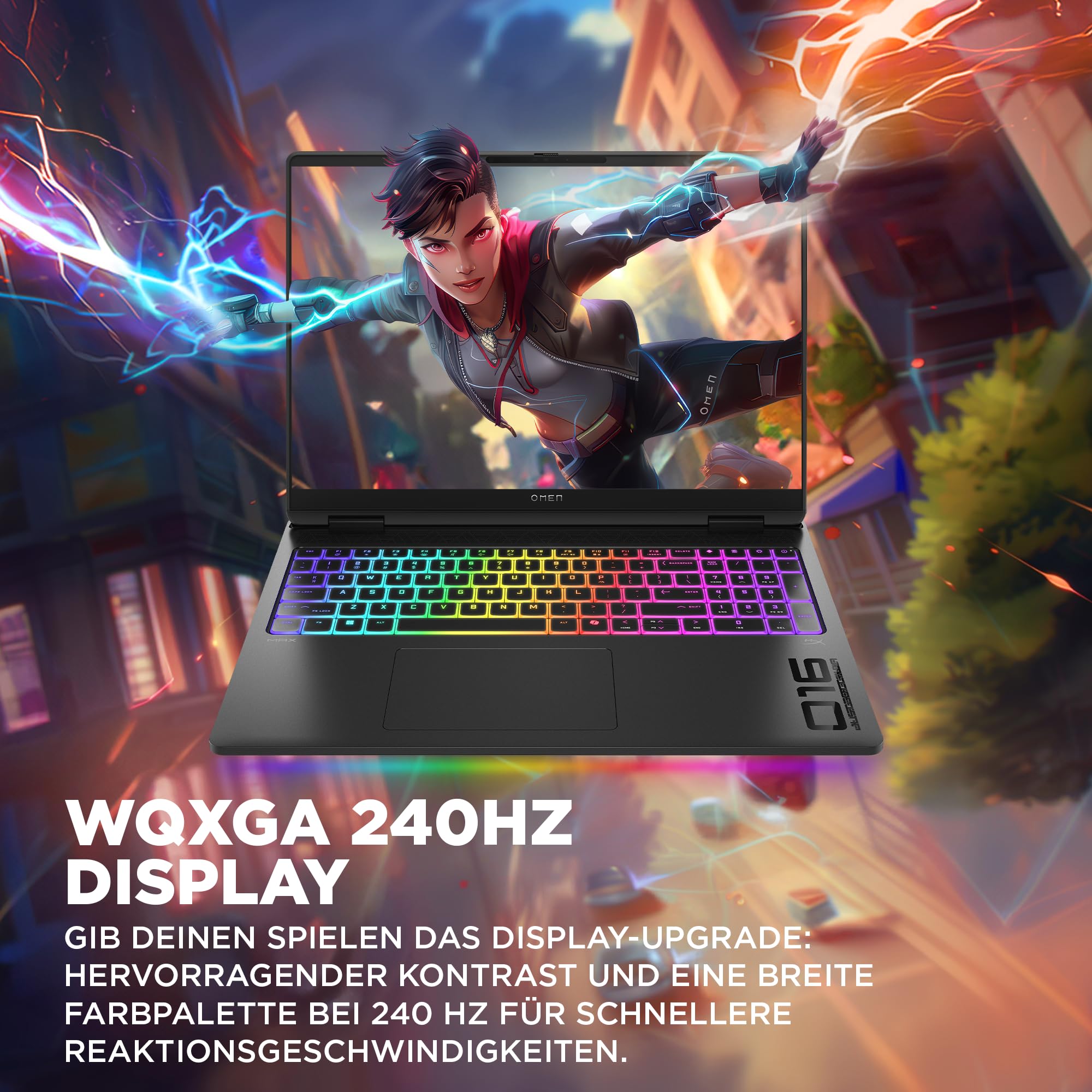 HP Omen MAX Gaming Laptop | 16 Zoll 2K Display 165Hz | Intel Ultra 9-275HX (24C) | NVIDIA GeForce RTX 5080 16GB VRAM | 32GB DDR5 RAM | 1 TB SSD | Windows 11 | QWERTZ | Alu Gehäuse | Shadow Black 7