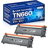 TN-660 TN660 High Yield Toner Cartridge Compatible TN 660 TN 660 Black Toner Replacement for Brother TN660 DCP-L2540DW HL-L2300D HL-L2320D MFC-L2700DW MFC-L2740DW HL-L2380DW Printer (2 Pack)
