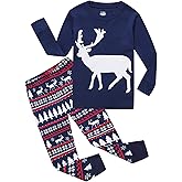 Little bety Cotton Pjs Boys Christmas Pajamas Toddler Boys Holiday Long Sleeve Pjs Sets 18Months-18years