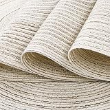 SHACOS Woven Round Placemats Set of 6 38 cm Heat Resistant Non-Slip view 3