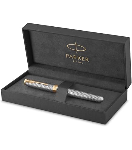 Amazon.com : Parker Sonnet Fountain Pen Black Lacquer with Gold