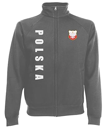 Polen Polska Sweatjacke Jacke Trikot Wunschname Wunschnummer