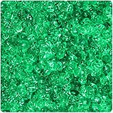 BeadTin Mint Transparent 11mm TriBead Plastic Craft Beads (500pcs)