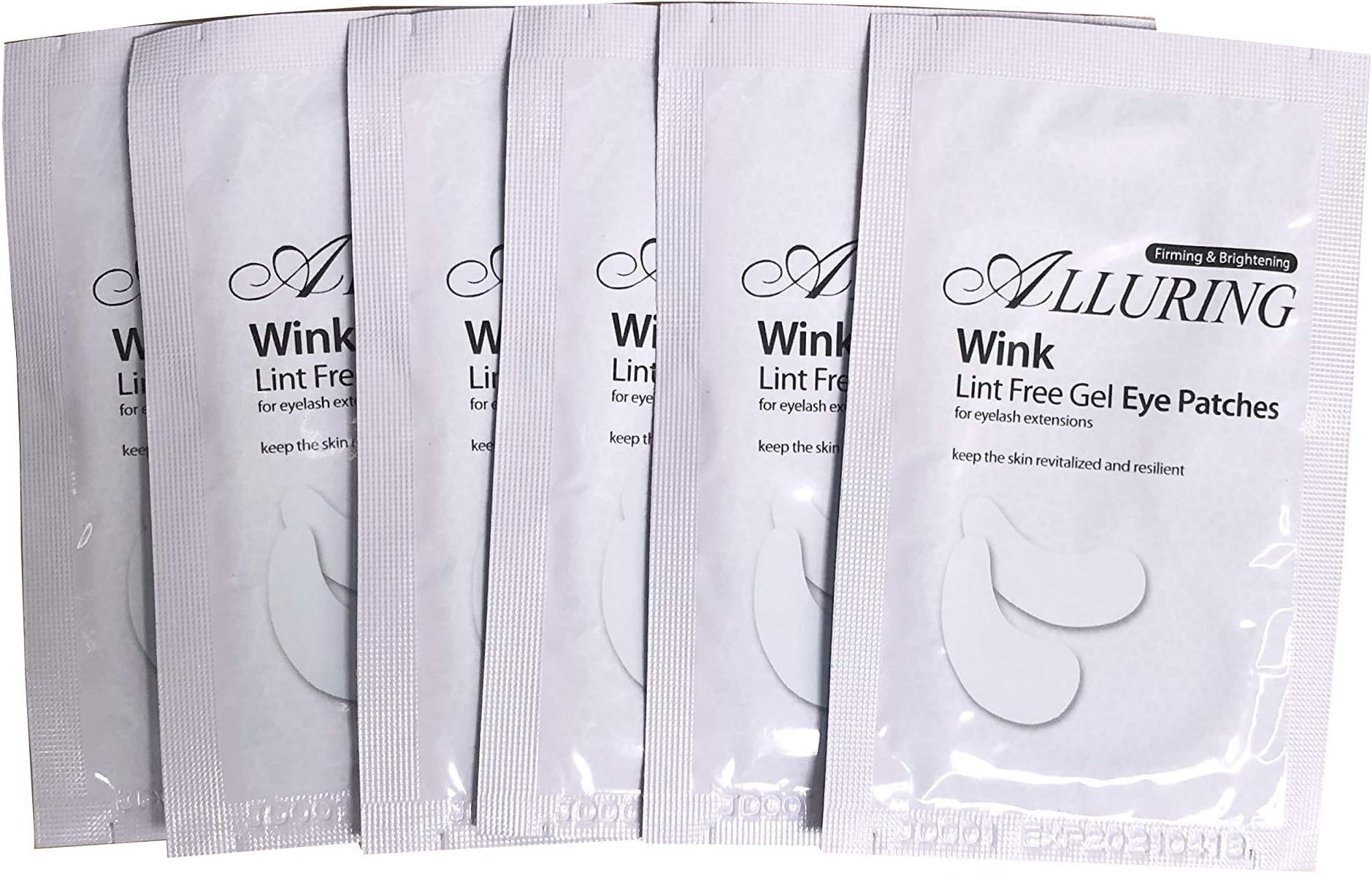 AlluringEyelash Extensions Wink Gel Anti-wrinkle Eye Pads Patches (Wink Me) QTY 50 pairs