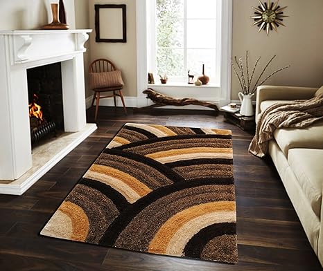Buy Flooring India 3d Retro Carpet 120 X 180 Cms Beige