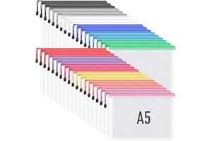 Umriox Small Zipper Pouch, 9.5x7.1 in (12 Colors, 36 Packs), Mesh Bags, Zipper Bags for Office Supplies Travel Storage