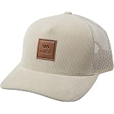RVCA Men's Curved Brim Trucker Hat, Structured Hat with Curved Bill, Adjustable Snapback Closure