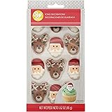 Wilton Reindeer, Santa Royal Icing Decorations, 12 Count