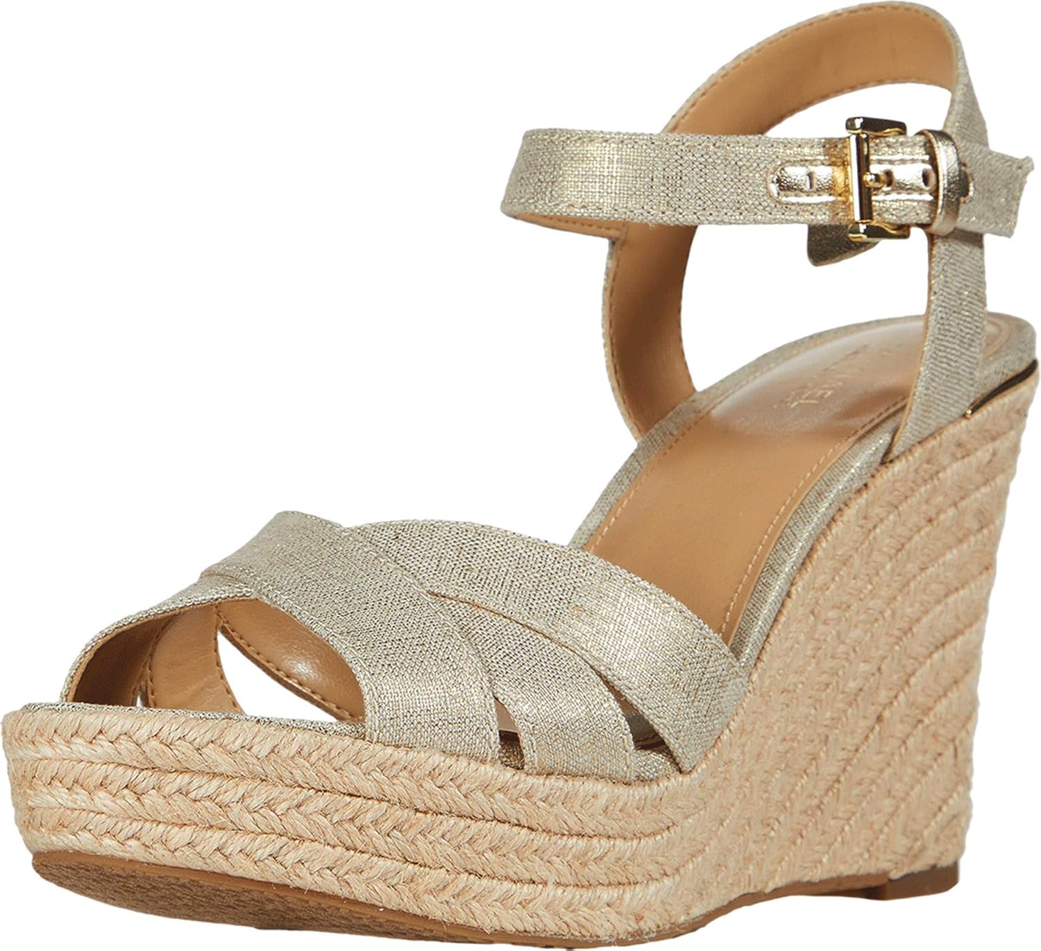michael kors tan wedges
