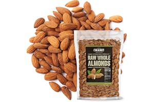 I'M A NUT Raw California Almonds 64 oz (4 lbs) | Natural | Whole | Batch Tested Gluten & Peanut Free | No PPO | Non-GMO | No Herbicide | Healthy Protein boost | Premium Quality | for Snacking, Baking, Cooking