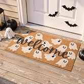 TYUU Halloween Door Mat, Ghost Welcome Mat for Outdoor Entrance 24