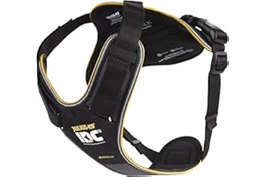 JULIUS-K9 IDC Longwalk Y-Harness, Black-Gray, Size: XL