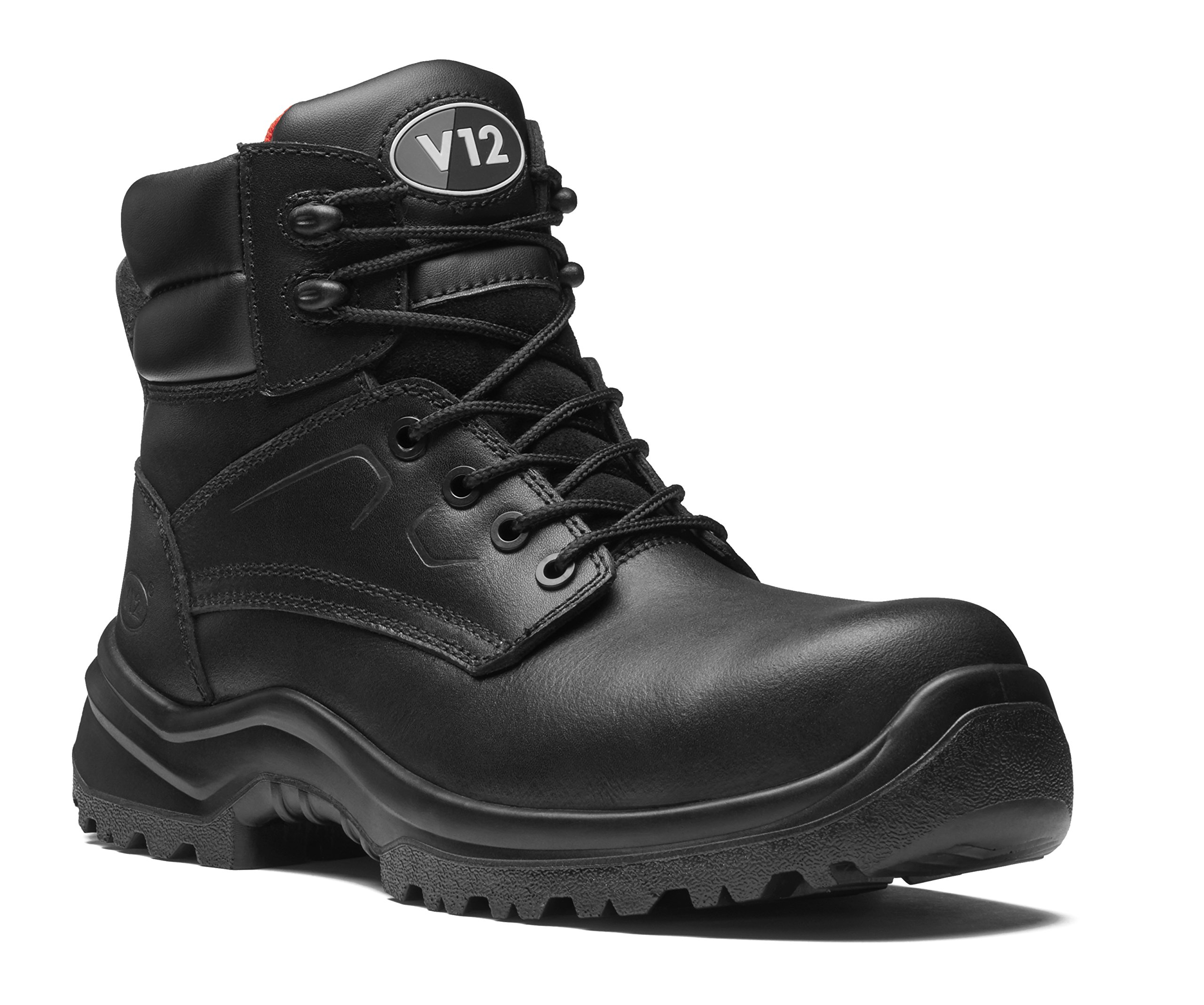 V12 Otter, S3 Metal Free Derby Boot, Size 03, Black