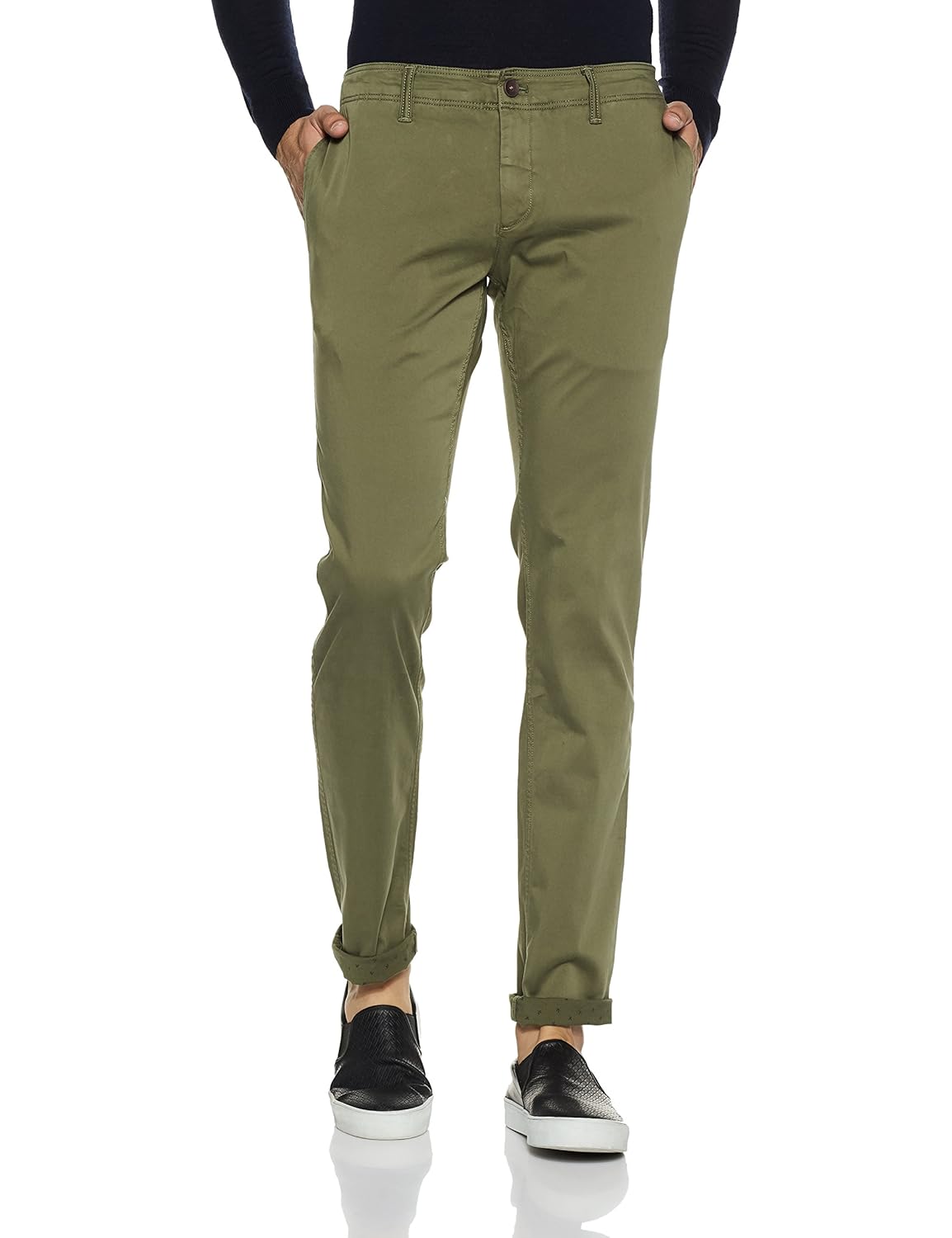tommy hilfiger men's chino fit casual trousers