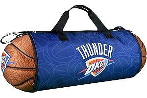 MACCABI ART Official OKC Thunder Duffel Bag for Sports/Basketball – Foldable/Extendable