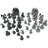 38 Miniatures Fantasy Tabletop RPG Figures for Dungeons and Dragons, Pathfinder Roleplaying Games. 28MM Scaled Miniatures, 10