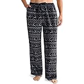 Giggling Getup Mens Pajama Pants Soft Flannel Fleece Pajama Bottoms Sleep & Lounge Pants with Pockets and Drawstring
