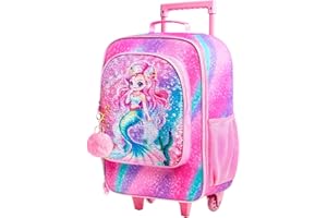 KLFVB Kids Luggage for Boys Girls, Cute Rolling Wheels Suitcase for Toddler, Children Travel Carry on Suitcase