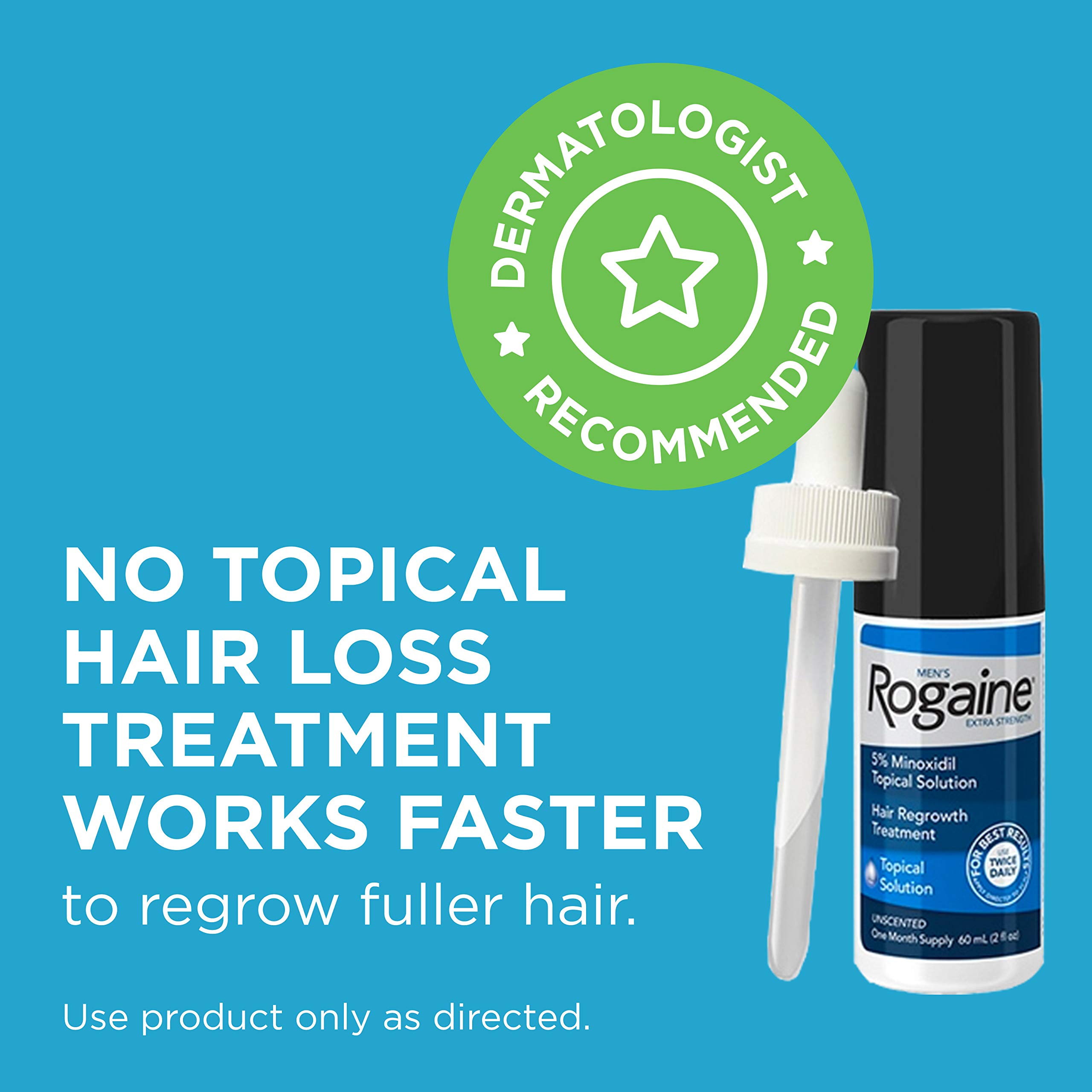 Men's Rogaine Extra Strength 5 Minoxidil Topical Solution for Hair Loss and Hair Regrowth