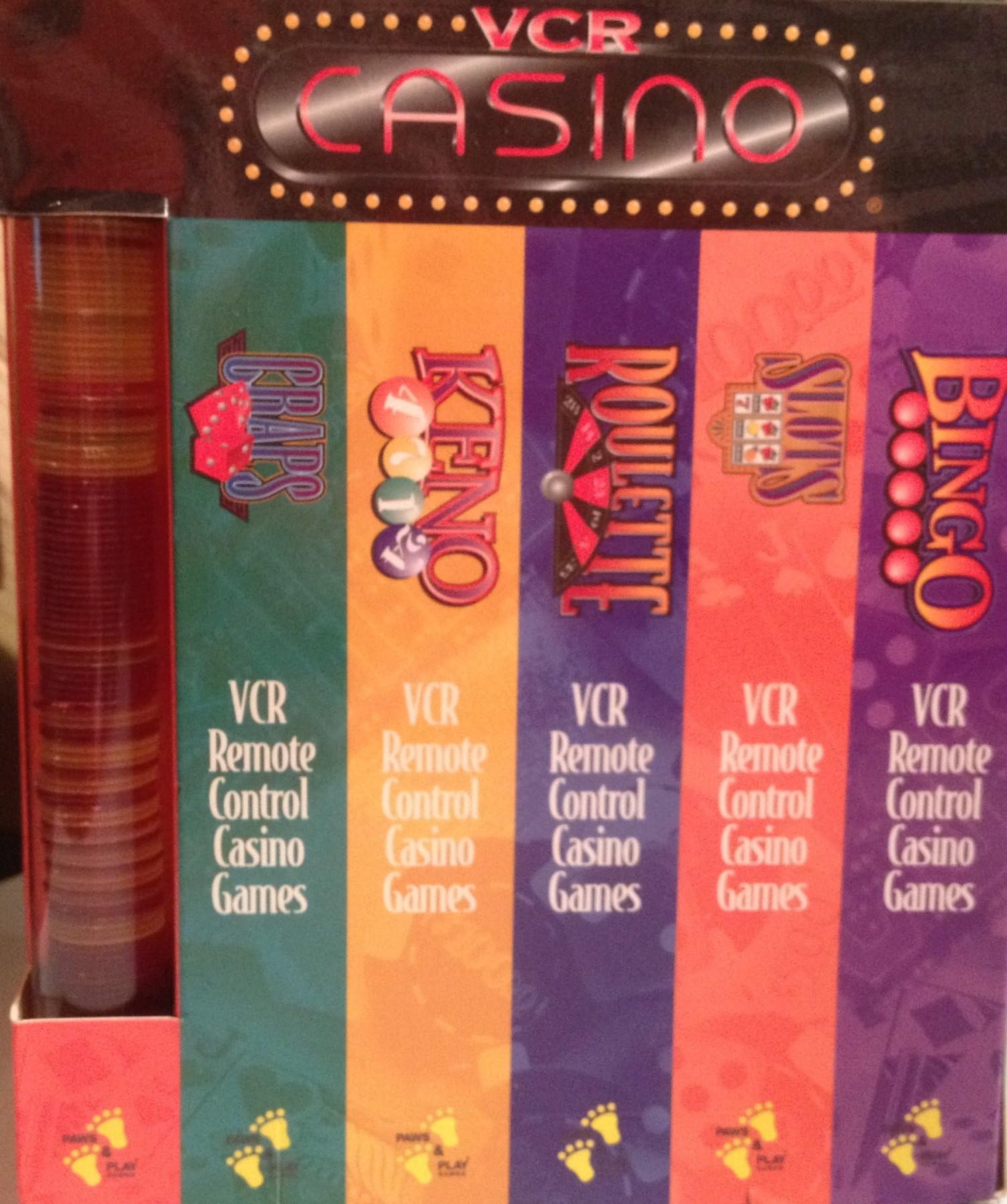 VCR Casino - Boxed Set of 5 Games