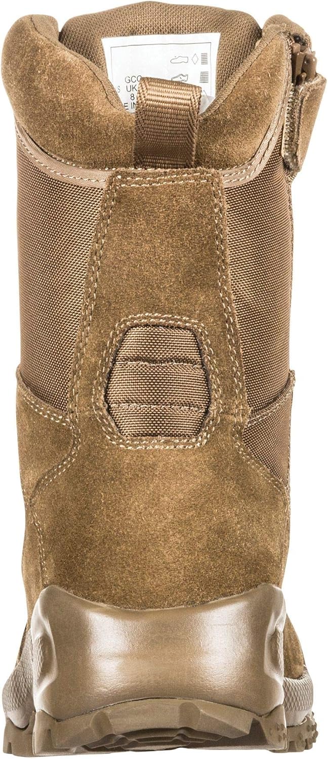 5.11 Men's ATAC 2.0 8" Tactical Side Zip Military Boot, Style 12393, Dark Coyote: Shoes