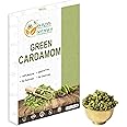 Herbs Botanica Green Cardamom Pods Whole 7-8mm size Elaichi for Culinary Delights and Aromatic Infusions Handpicked Fresh Fragnant and Flavorful Perfect for Cooking, Baking, and Brewing 100g / 3.5 oz