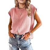 Womens Spring Fashion 2026 Summer Tops Boho Sweater Trendy Western Casual Cap Sleeve Rodeo Vest Cute Vacation Outfits