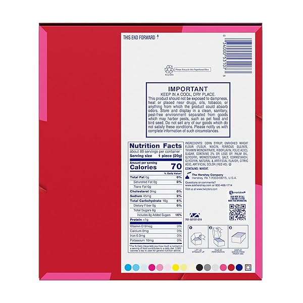 TWIZZLERS PULL ‘N’ PEEL CHERRY FLAVORED KING SIZE, LOW FAT CANDY PACKS, 4.2 OZ (15 COUNT)