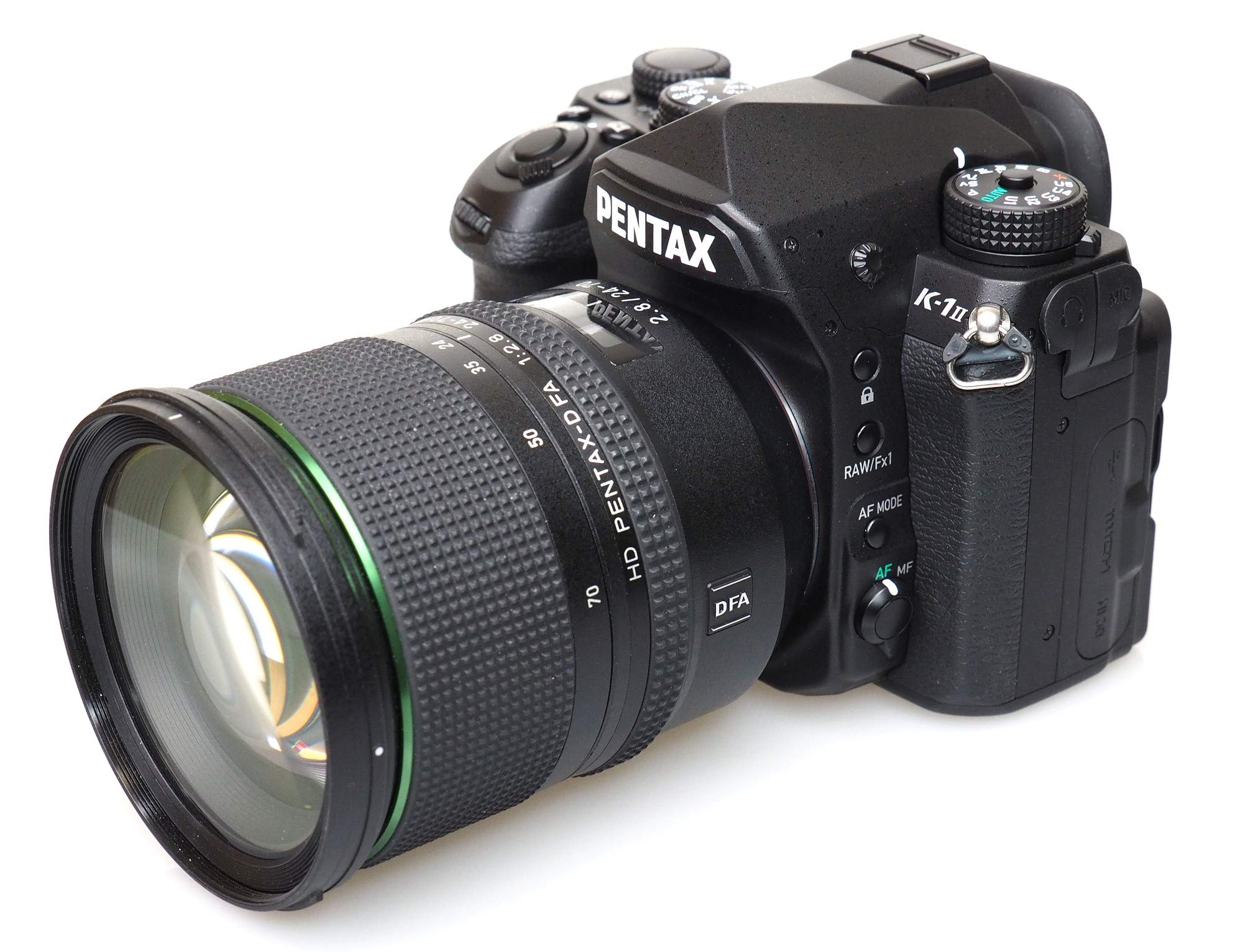 Pentax 1599300 K-1 II Digital Full Frame SLR Camera with HD DFA 24-70 mm Lens - Black