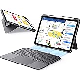 ESR iPad Air 11" (M3/M2) & 5th/4th Gen Flex Keyboard Case, Ultra-Light Magnetic Detachable Keyboard with Writing/Viewing Modes, Larger Precision Trackpad, Dark Gray