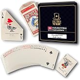 Hat Trick Magic Bicycle Rider Back Gaff Playing Card Decks (Double Face, Red Box)