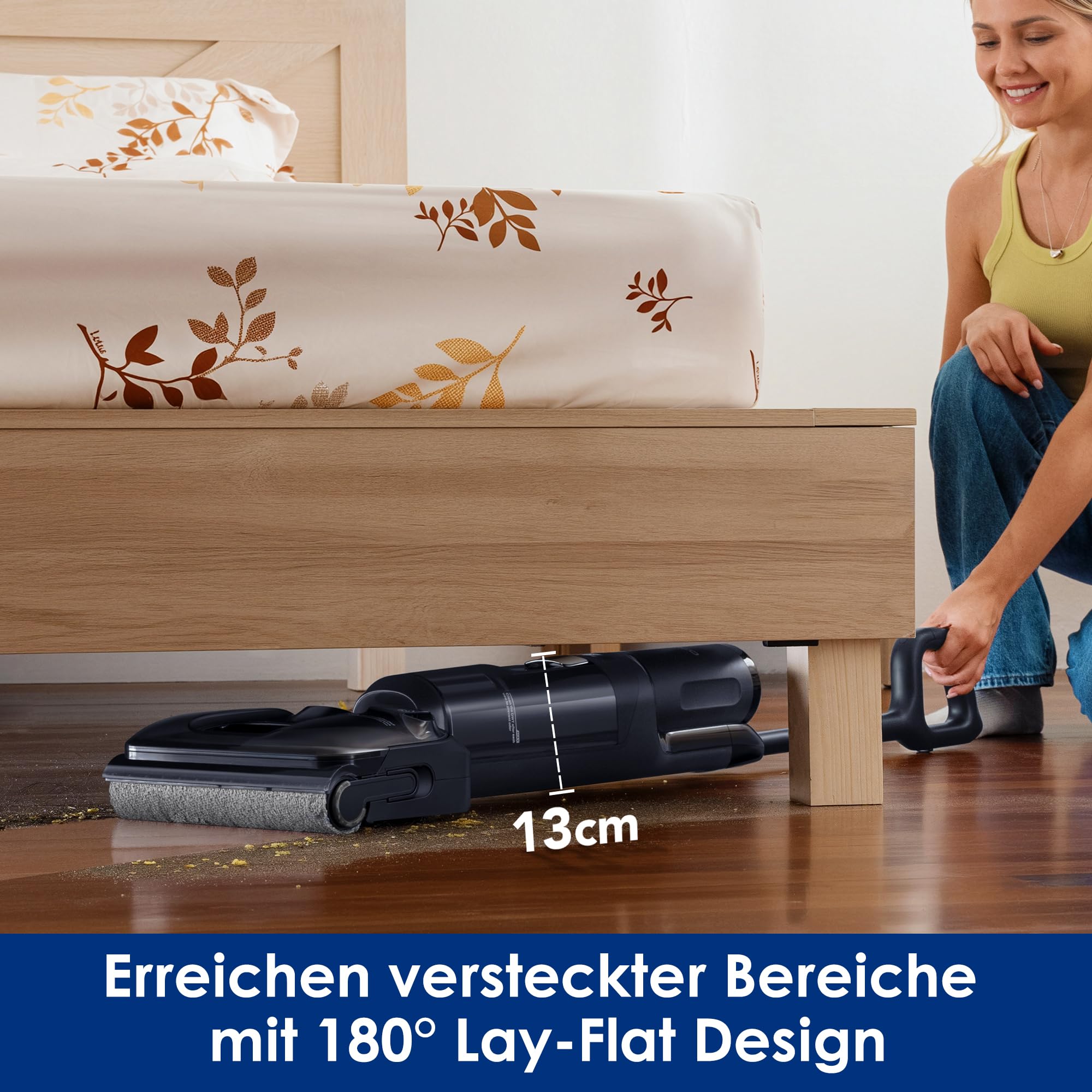 Tineco FLOOR ONE Switch S7 Stretch Nass Trockensauger & Akkusauger Set 5-in-1, FlashDry Selbstreinigung, DualBlock Anti-Tangle, 50 Min Laufzeit 22kPa Multifunktionaler Bodenreiniger für das Ganze Haus 5