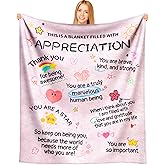 Christmas Employee Gifts, Thank You Gifts for Women, Appreciation Gifts Blanket 60"x50", Retirement Farewell Going Away Leaving Inspirational Gifts for Coworkers Friend, Teacher Nurse Boss Team Gift