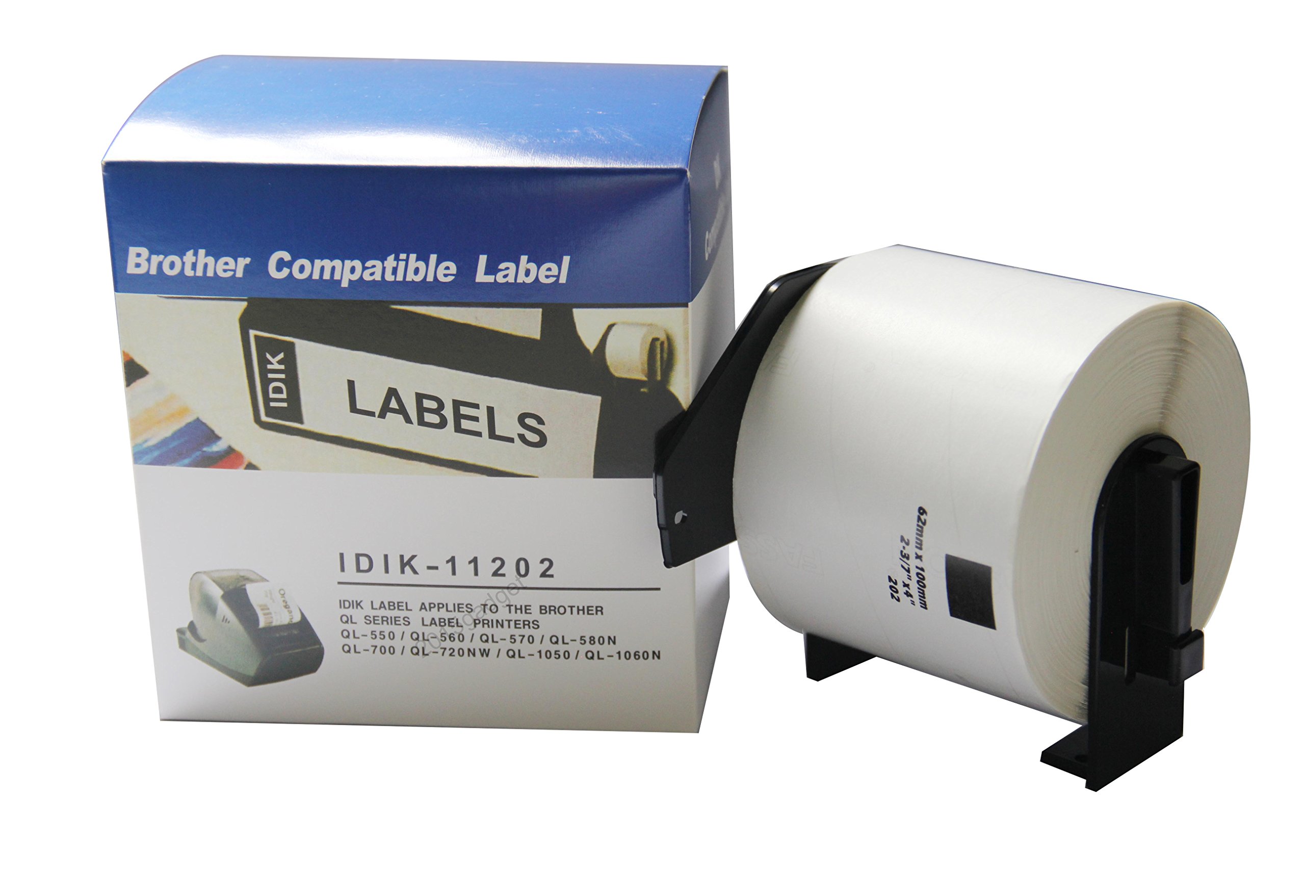 IDIK Kompatibel DK-11202 DK 11202 Label 62 * 100mm Kompatibel f¨¹r Brother Label Drucker Wei? Papier DK11202 DK-1202 DK202