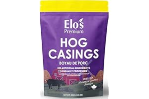 Natural Hog Casing (3.5oz 100g)| MADE IN CANADA| Premium Quality Sausage Casings | Ideal for Homemade Sausages | Easy to Hand