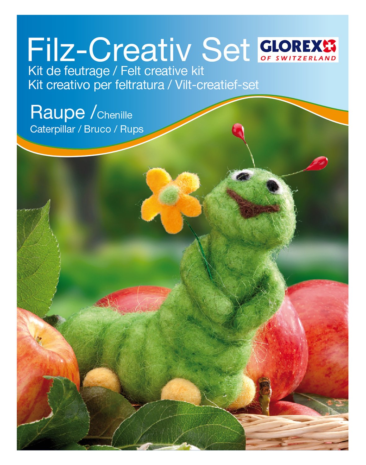 Glorex GmbH Creative felt kit, Raupe, 10 x 12